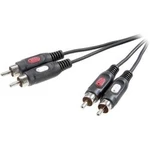 Cinch audio kabel SpeaKa Professional SP-7870624, 10.00 m, černá