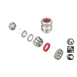 Kabelová průchodka Weidmüller KDSX M50 BS O NI 2 G50S 1136040000 mosaz, délka závitu 16 mm, mosaz, 1 ks