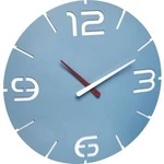 Quartz nástěnné hodiny TFA Dostmann Contour 60.3047.14, vnější Ø 35 cm, mořská modrá