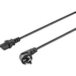 Síťový kabel s IEC zásuvkou Basetech BT-1886924, 2.00 m, černá