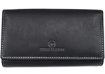 Dámská kožená peněženka - Sergo Tacchini - černá