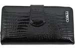 Dámská velká kožená lakovaná peněženka CONTI - černá