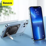Baseus Foldable Magnetic Phone Holder Stand for iPhone 13 12 Pro Max Flexible Adjustable Desk Desktop Cell Phone Holder