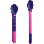 MAM Feeding Spoons & Cover lžička 6m+ Violet 2 ks