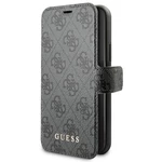 Puzdro na mobil flipové Guess 4G Book na Apple iPhone 11 (GUFLBKSN614GG) sivé flipové puzdro na mobilný telefón • kompatibilné s mobilným telefónom iP