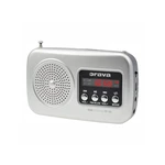 Rádioprijímač Orava RP-130 sivý prenosné rádio • USB • micro SD • SD • FM tuner • AUX-IN • prehrávanie MP3 • konektor pre slúchadlá • dobíjacia Li-Ion