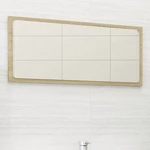 Bathroom Mirror Sonoma Oak 31.5"x0.6"x14.6" Chipboard