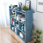 Simple Combination Bookshelf Floor Living Room Storage Shelf Space-Saving Bedroom Small Bookcase For Office Home