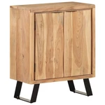 Solid Acacia Wood with Live Edges Sideboard 23.6''x14.2''x29.9''