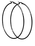 Troli Luxusní černé náušnice kruhy 3 cm