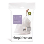 Vrecká do koša Simplehuman CW0201 10 l biely vrecká do odpadkového koša • veľkosť R • objem 10 l • extra silné • pevná sťahovacia šnúra • dvojité švy 