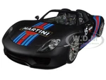 Porsche 918 Spyder Weissach Package Black/ Martini Livery 15 1/18 Model Car  by Autoart