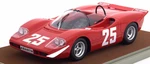 Abarth 2000 S 25 1969 Winner Imola Gijs van Lennep / Johannes Ortner Limited Edition to 50pcs 1/18 Model Car by Tecnomodel