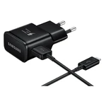 Gyorstöltő Samsung EP-TA20EBE USB-C kábellel, Black