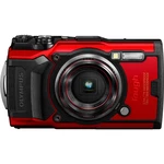 Digitálny fotoaparát Olympus TG-6 červený outdoorový kompaktný fotoaparát • 12 Mpx CMOS snímač • objektív so svetelnosťou F2 a 4× optickým zoomom • 4K