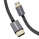 BlitzWolf® BW-HDC4 4K 18Gbps Mini HDMI to HDMI Cable 1.2m with HDMI 2.0 4K*2K@60H 18Gbps Transfer PP Braided Jacket Tinn