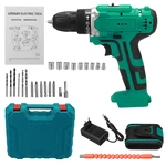 6000mAh 48V Electric Drill Dual Speed Rechargeable Power Tool W/ 1/2pc Battery