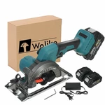 Wolike 21V 3000W 5In Cordless Electric Circular SawCurved Cutting Adjustable Cut Off Saw with 1/2 Batteries For Woodwo