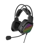 Lenovo G40 Wired Headset 7.1 Stereo RGB Light Over-Ear Gaming Headphone with Mic Noise Canceling USB For for Laptop Comp