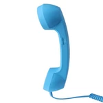 Retro Vintage Classic Style Corded Phone Handset Old-School Style Classic POP Handset Landline Telephone Microphone Sky Blue