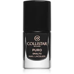 Collistar Puro Long-Lasting Nail Lacquer dlhotrvajúci lak na nechty odtieň 313 Nero Intenso 10 ml