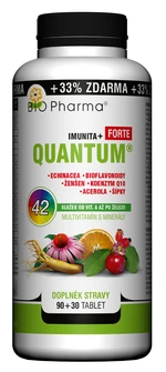 BIO PHARMA QUANTUM Imunita+ Forte 42 složek 90+30 tablet 120 ks