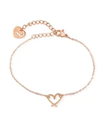 Vuch Minimalistický ocelový náramek Srdce Emery Rose Gold