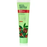 Ecodenta Green Tartar Eliminating osviežujúca zubná pasta proti zubnému kameňu s fluoridom príchuť Cranberry 100 ml