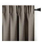 Szarobrązowa zaciemniająca zasłona termiczna 140x245 cm Pleat – Restilo