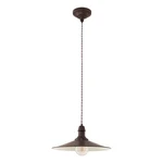 Ciemnobrązowa lampa wisząca z metalowym kloszem ø 36 cm STOCKBURY – EGLO