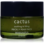WHAMISA Cactus Prickly Pear Pack hydratační gelová maska pro intenzivní obnovení a vypnutí pleti 30 g