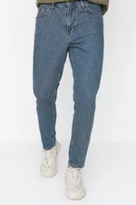Trendyol Men's Navy Blue Green Tinted Relax Fit Jeans Denim Trousers. Trendyol Men's Navy Blue Green Tinted Relax Fit Jeans Denim Trousers.