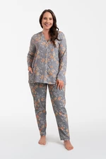 Nidri women's pajamas long sleeves, long legs - print