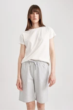 DEFACTO Regular Fit Cotton Bermuda