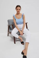 Top with decorative shoulder straps