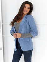 Blue jacket Och Bella BI-22520-I.l.blue