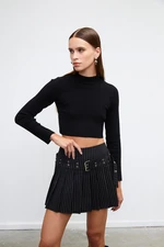 VATKALI Basic high neck crop sweater