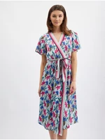 Orsay Růžovo-modré dámské květované šaty - Dámské
