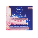 Nivea Rose Touch noční krém proti vráskám 50 ml