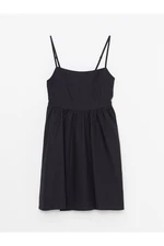 LC Waikiki Women's U-Neck Straight Straps Poplin Dress
