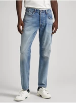 Světle modré pánské straight fit džíny Pepe Jeans - Pánské
