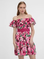 Orsay Tmavě růžové dámské květované šaty - Dámské