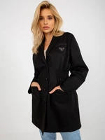 Black jacket jacket with pockets