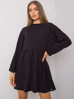 Basic black dress with long sleeves