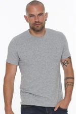 T8569 DEWBERRY BICYCLE COLLAR MEN'S T-SHIRT-DARK GREY