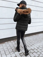 Women's quilted winter jacket VERSES black Dstreet