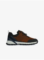 Black-Brown Mens Sneakers with Leather Details Geox Sterrato - Men Black-Brown Mens Sneakers with Leather Details Geox Sterrato - Men