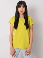 Világoszöld egyszínű női póló