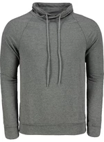 Trendyol Anthracite Men's Regular/Regular Fit Roll-Out Collar Long Sleeved Basic Cotton Sweatshirt
