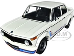 BMW 2002 Turbo White with Red and Blue Stripes 1/18 Diecast Model Car by Kyosho